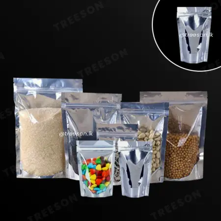Aluminium Foil Ziplock Bag With One Side Transparent