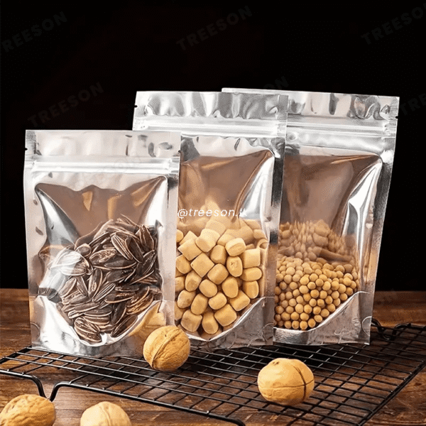 Aluminium Foil Ziplock Bag With One Side Transparent