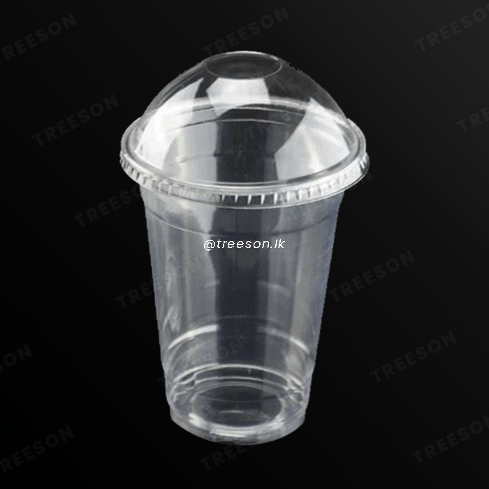 Disposable Plastic Juice cup with Dome/Flat Lids - Image 3