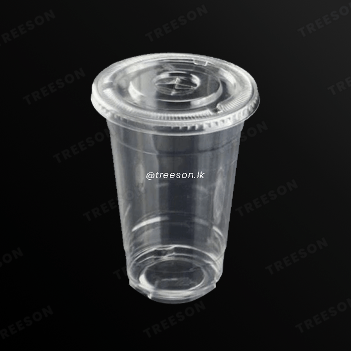 Disposable Plastic Juice cup with Dome/Flat Lids - Image 2