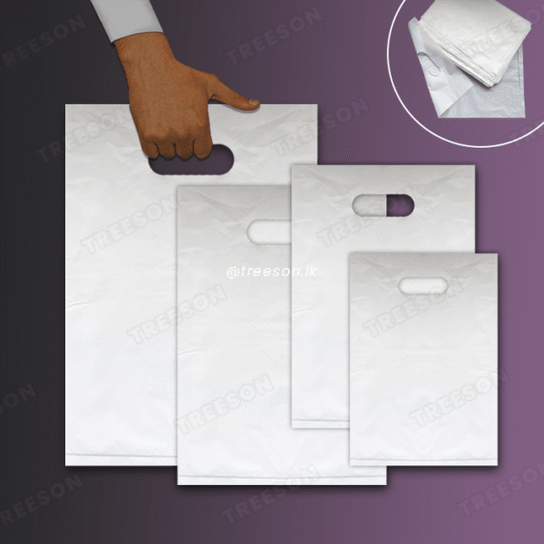 White Plain Polythene Textile Bag