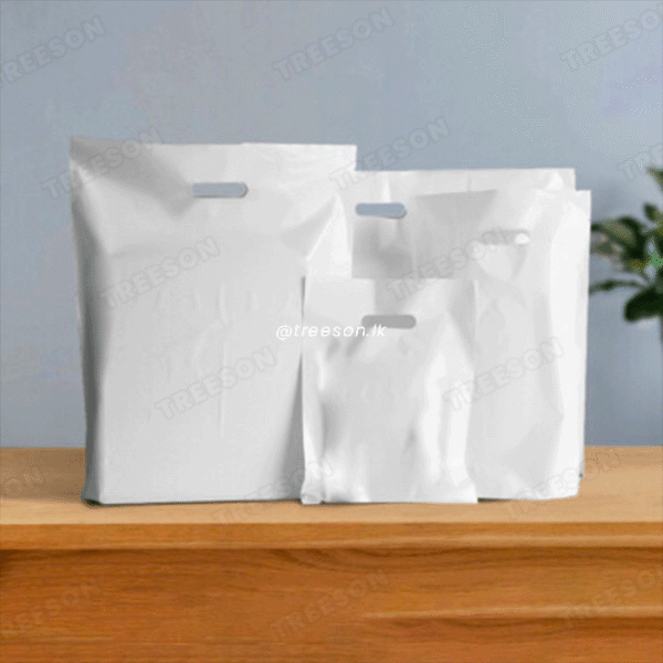 White Plain Polythene Textile Bag